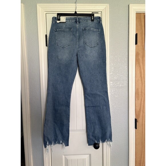 KanCan Hawthorne High Rise Flare Medium Wash Jeans Denim Blue Size 13 30 Petite - Picture 3 of 6